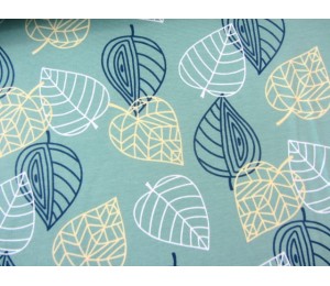 Jersey - Leaves dunkelmint